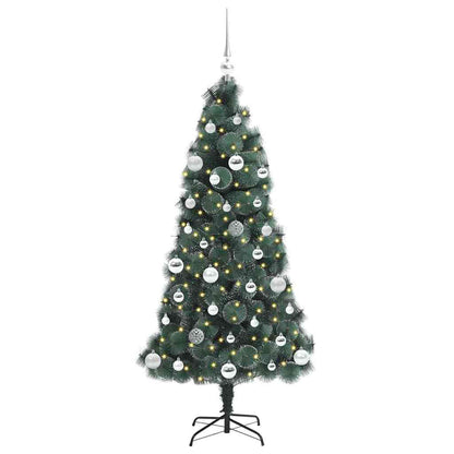 Artificial Pre-lit Christmas Tree with Ball Set Green 150 cm