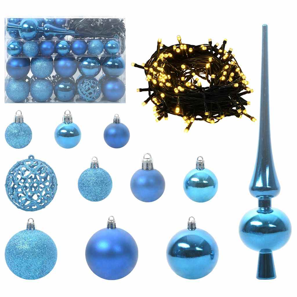 Artificial Pre-lit Christmas Tree with Ball Set Green 150 cm