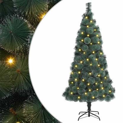 Artificial Pre-lit Christmas Tree Green 180 cm PET
