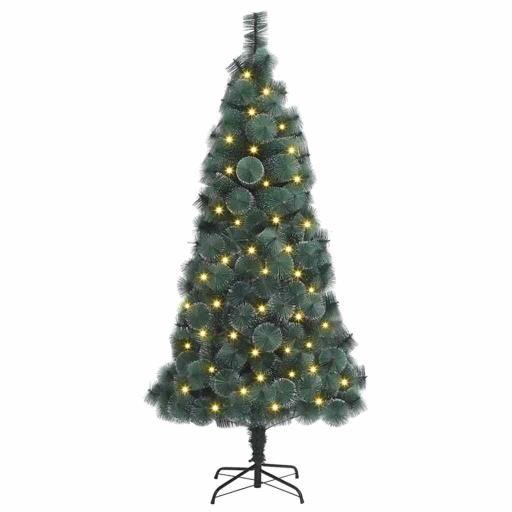 Artificial Pre-lit Christmas Tree Green 180 cm PET