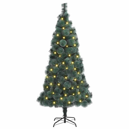 Artificial Pre-lit Christmas Tree Green 180 cm PET