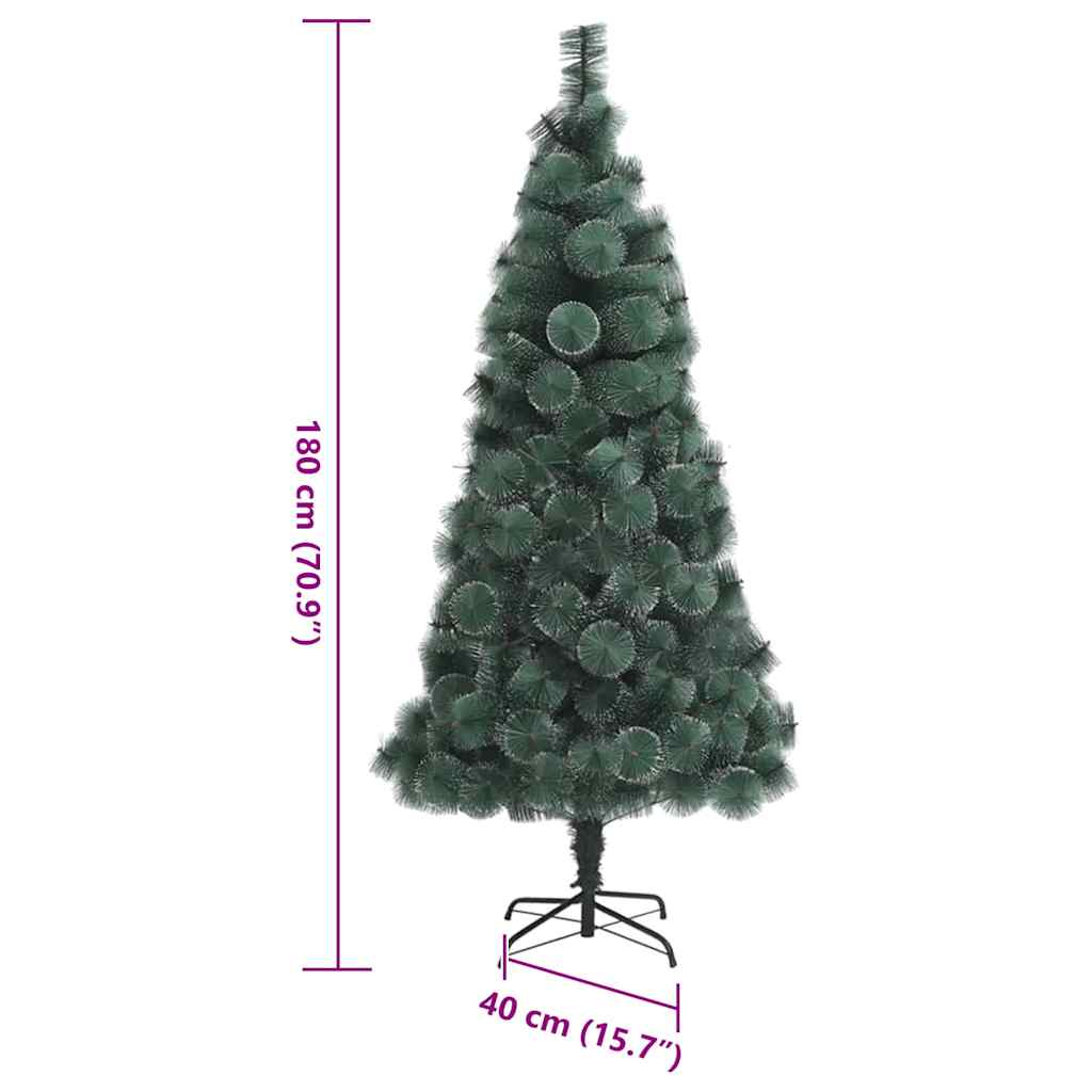 Artificial Pre-lit Christmas Tree Green 180 cm PET