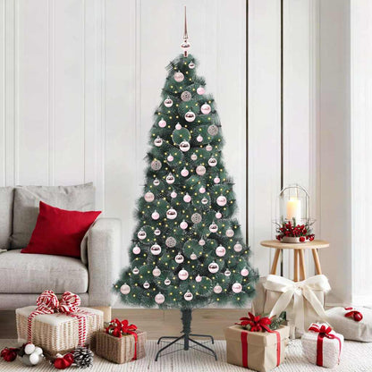 Artificial Pre-lit Christmas Tree with Ball Set Green 180 cm