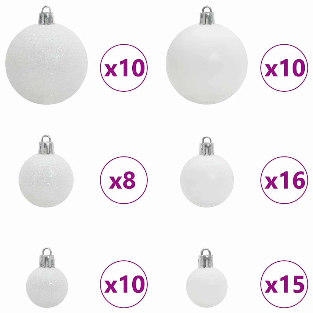 Artificial Pre-lit Christmas Tree with Ball Set Green 180 cm