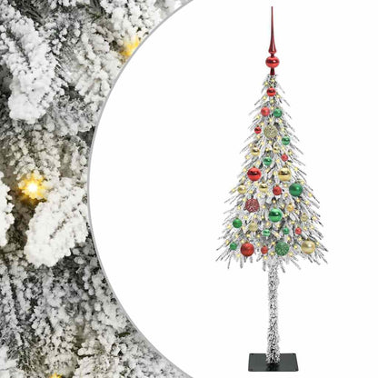 Christmas Tree with 150 LEDs White 120 cm PE and Steel