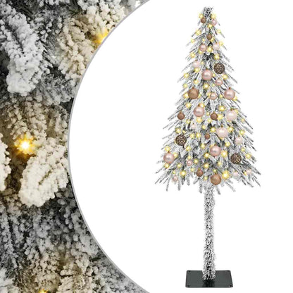 Christmas Tree with 150 LEDs White 150 cm PE and Steel