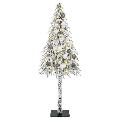 Christmas Tree with 150 LEDs White 150 cm PE and Steel