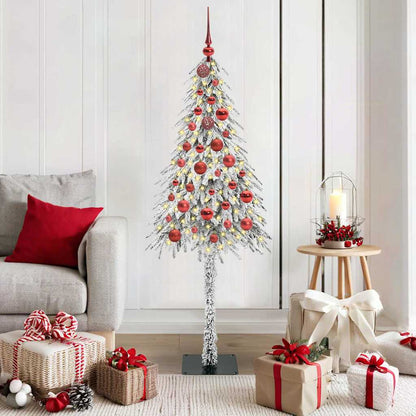 Christmas Tree with 150 LEDs White 150 cm PE and Steel