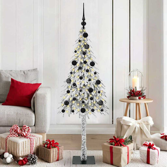 Christmas Tree with 150 LEDs White 150 cm PE and Steel