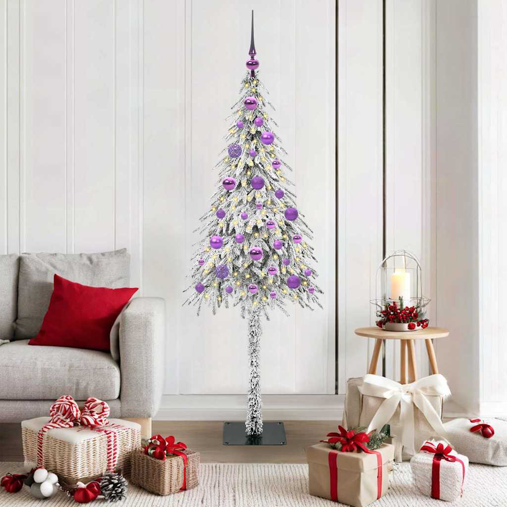Christmas Tree with 150 LEDs White 150 cm PE and Steel