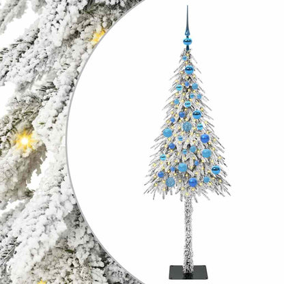 Christmas Tree with 150 LEDs White 150 cm PE and Steel