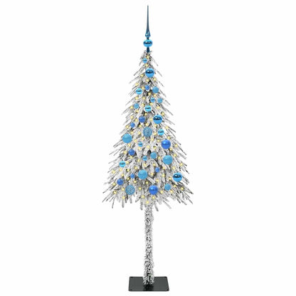 Christmas Tree with 150 LEDs White 150 cm PE and Steel
