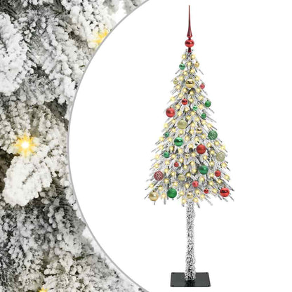 Christmas Tree with 150 LEDs White 150 cm PE and Steel