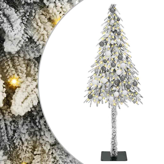Christmas Tree with 300 LEDs White 180 cm PE and Steel