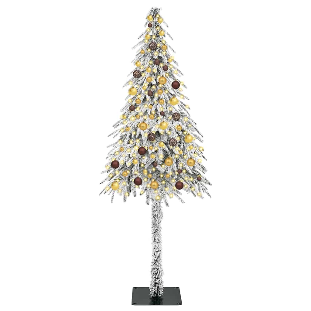 Christmas Tree with 300 LEDs White 210 cm PE and Steel