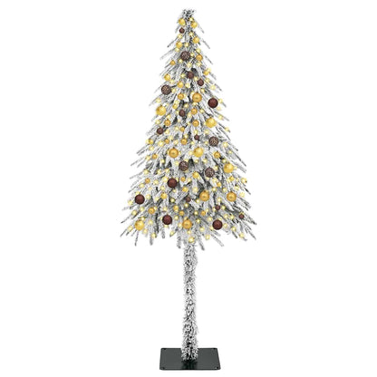 Christmas Tree with 300 LEDs White 210 cm PE and Steel