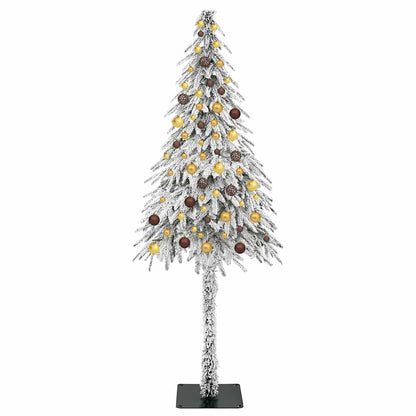 Christmas Tree with 300 LEDs White 210 cm PE and Steel