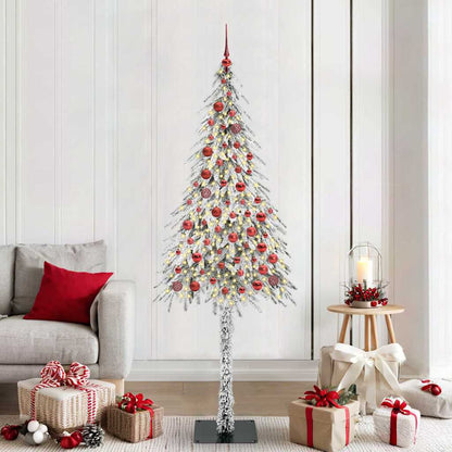 Christmas Tree White 210 cm PE and Steel