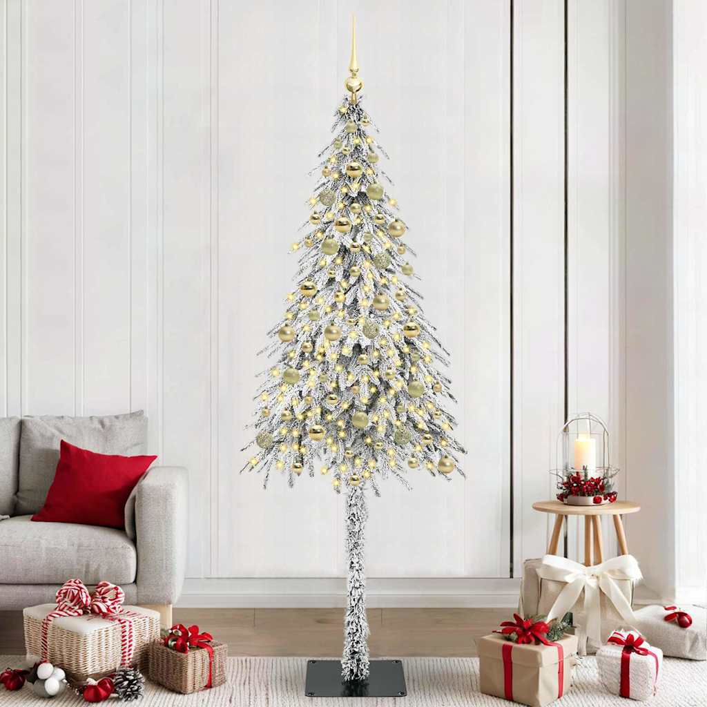 Christmas Tree White 210 cm PE and Steel