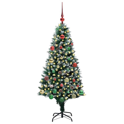 Artificial Christmas Tree with 150 LEDs with Stand Green 150 cm