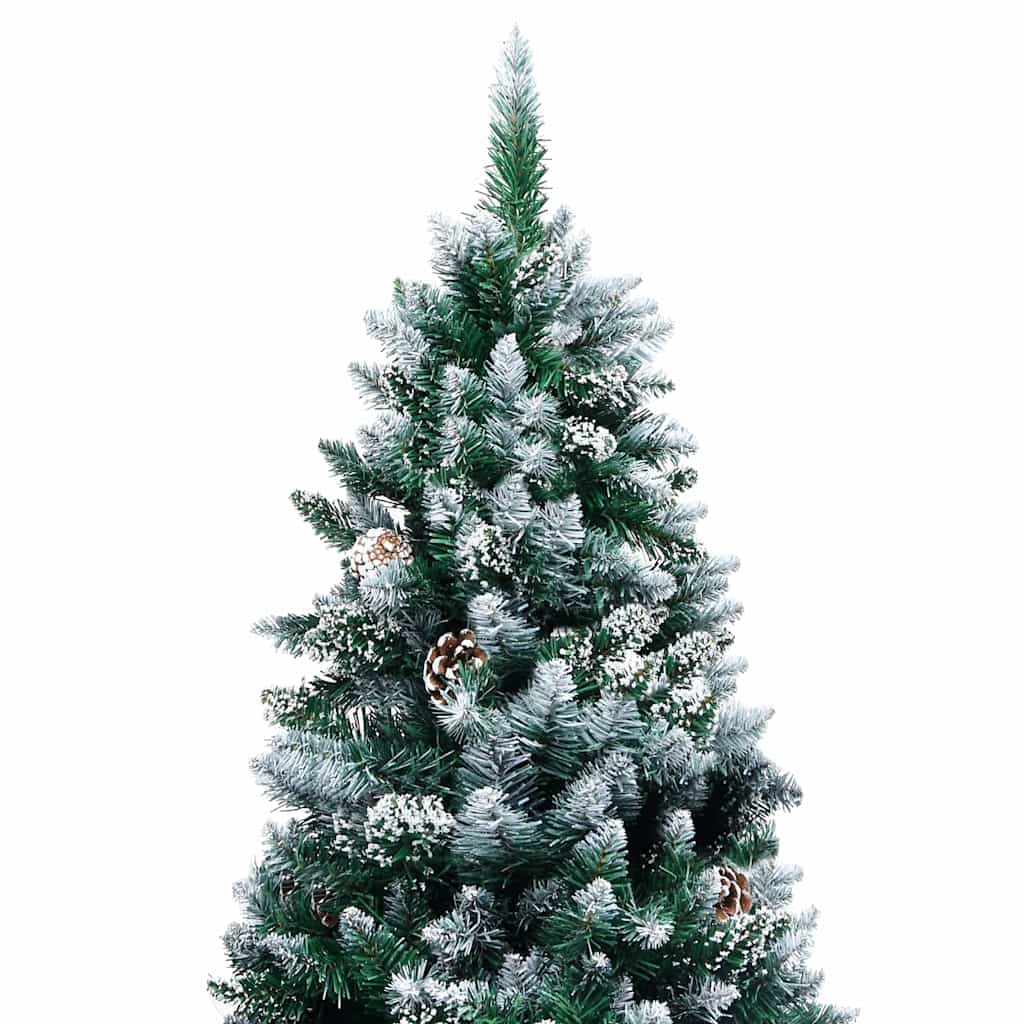 Artificial Christmas Tree with 300 LEDs with Stand Green 210 cm