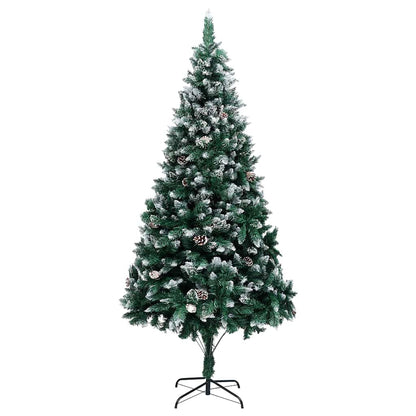 Artificial Christmas Tree with 300 LEDs with Stand Green 210 cm