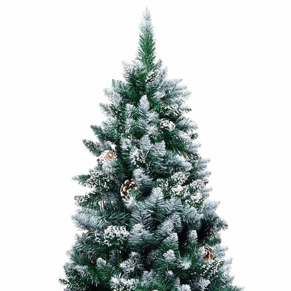 Artificial Christmas Tree with 300 LEDs with Stand Green 210 cm