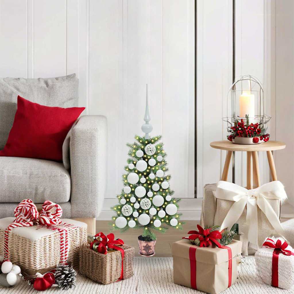 Christmas Tree with 150 LEDs with Stand Green 65 cm PE