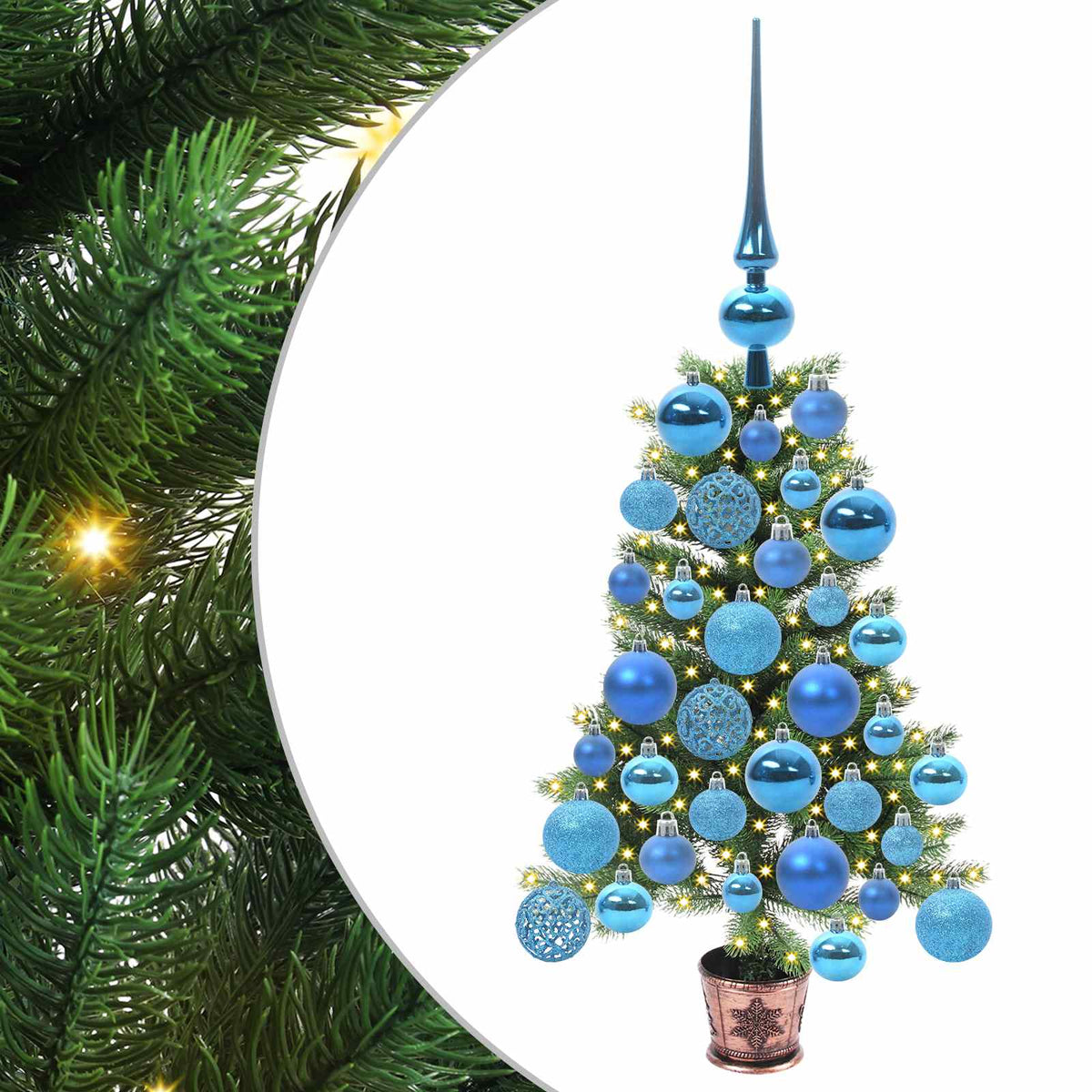 Christmas Tree with 150 LEDs with Stand Green 65 cm PE