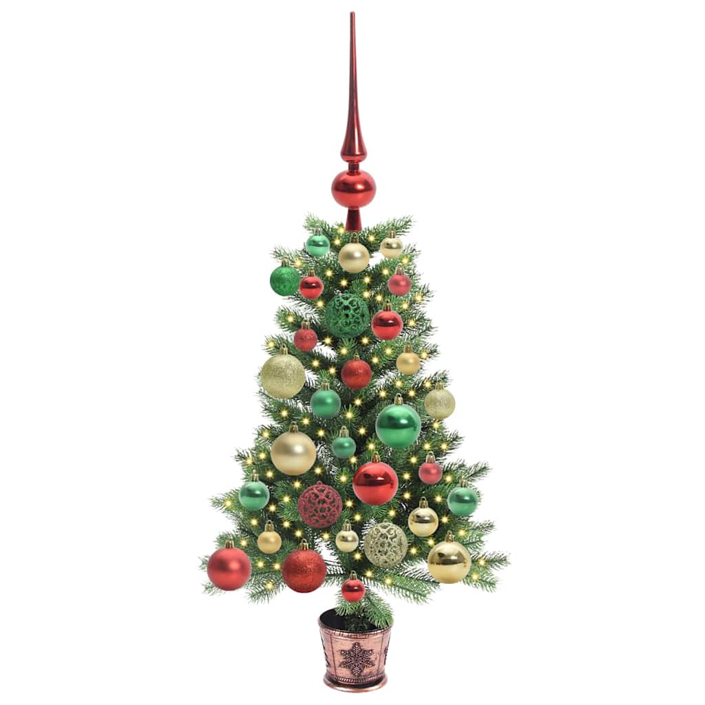 Christmas Tree with 150 LEDs with Stand Green 65 cm PE