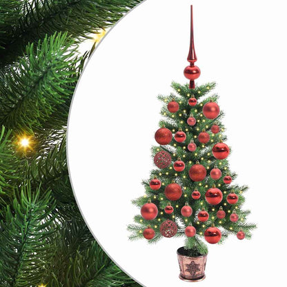 Christmas Tree with 150 LEDs with Stand Green 90 cm PE