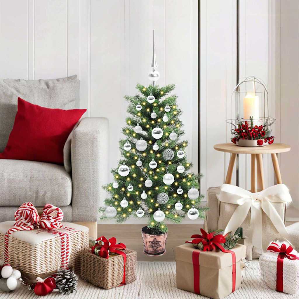 Christmas Tree with 150 LEDs with Stand Green 90 cm PE