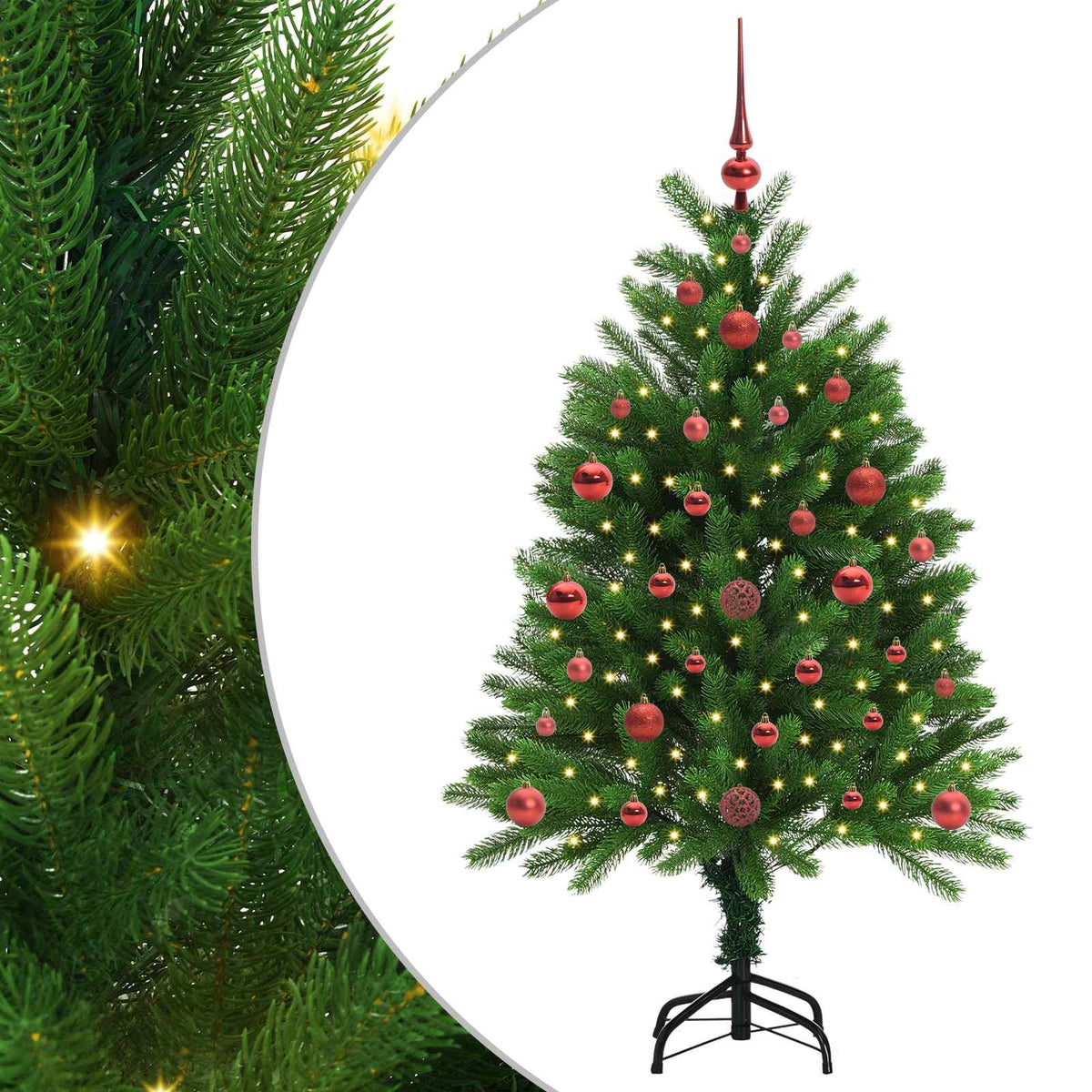 Christmas Tree with 150 LEDs with Stand Green 120 cm PE