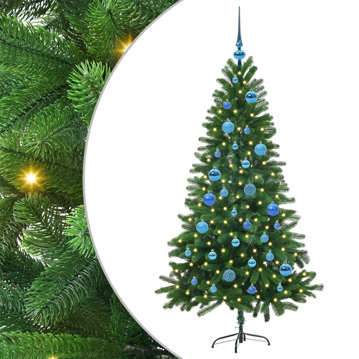 Christmas Tree with 150 LEDs with Stand Green 150 cm PE