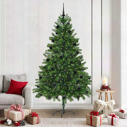 Christmas Tree with 300 LEDs with Stand Green 210 cm PE