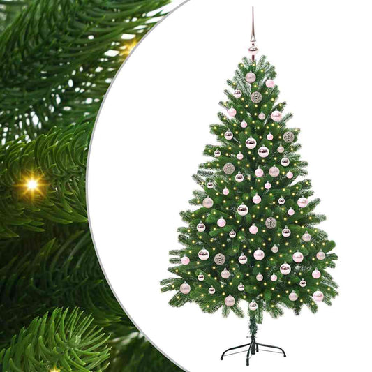 Christmas Tree with 300 LEDs with Stand Green 210 cm PE