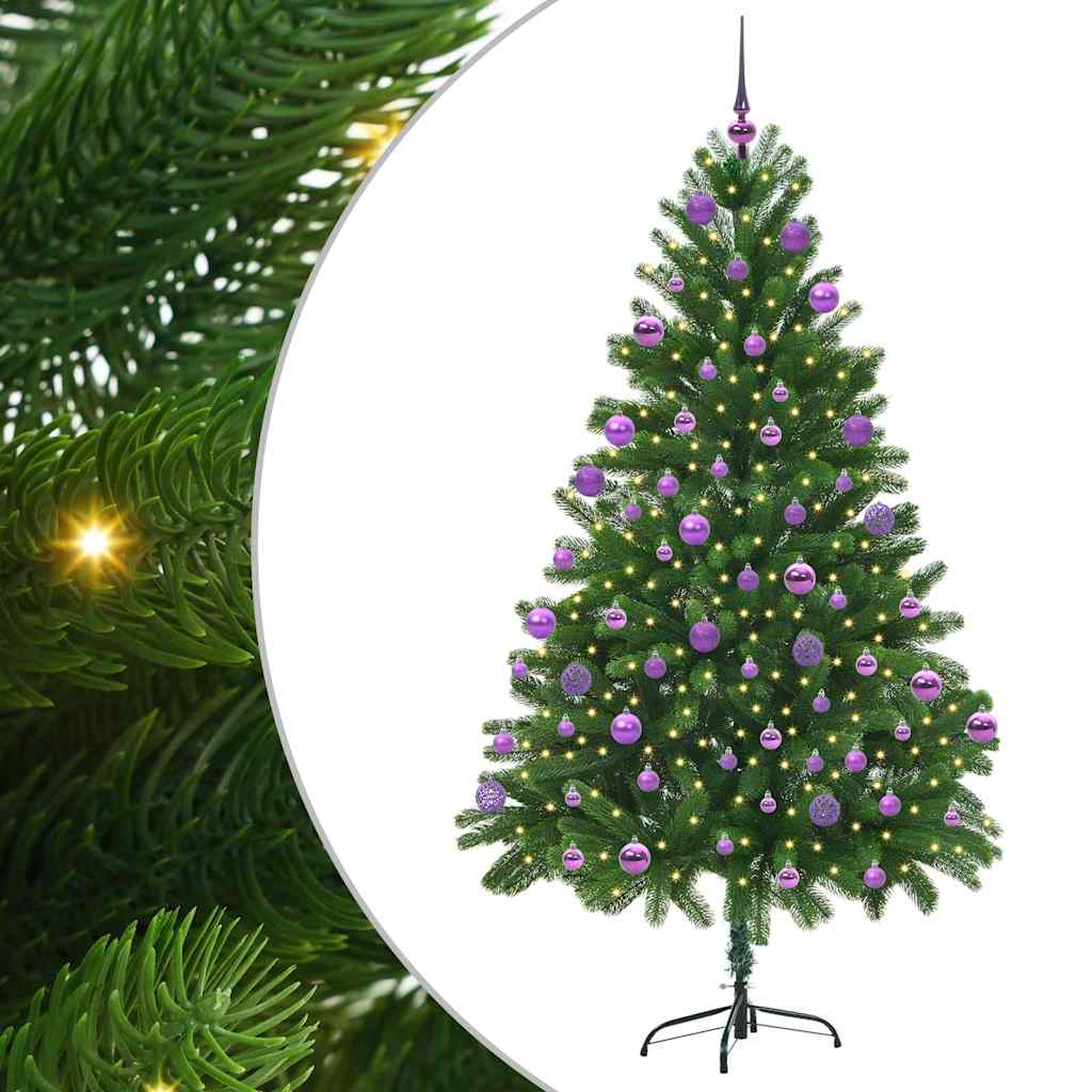 Christmas Tree with 300 LEDs with Stand Green 210 cm PE