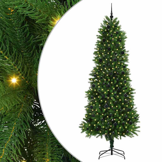 Christmas Tree with LED Light Green 240 cm PE