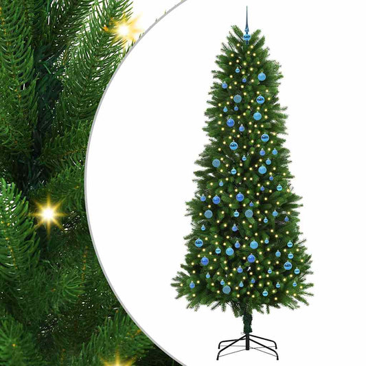 Christmas Tree with LED Light Green 240 cm PE