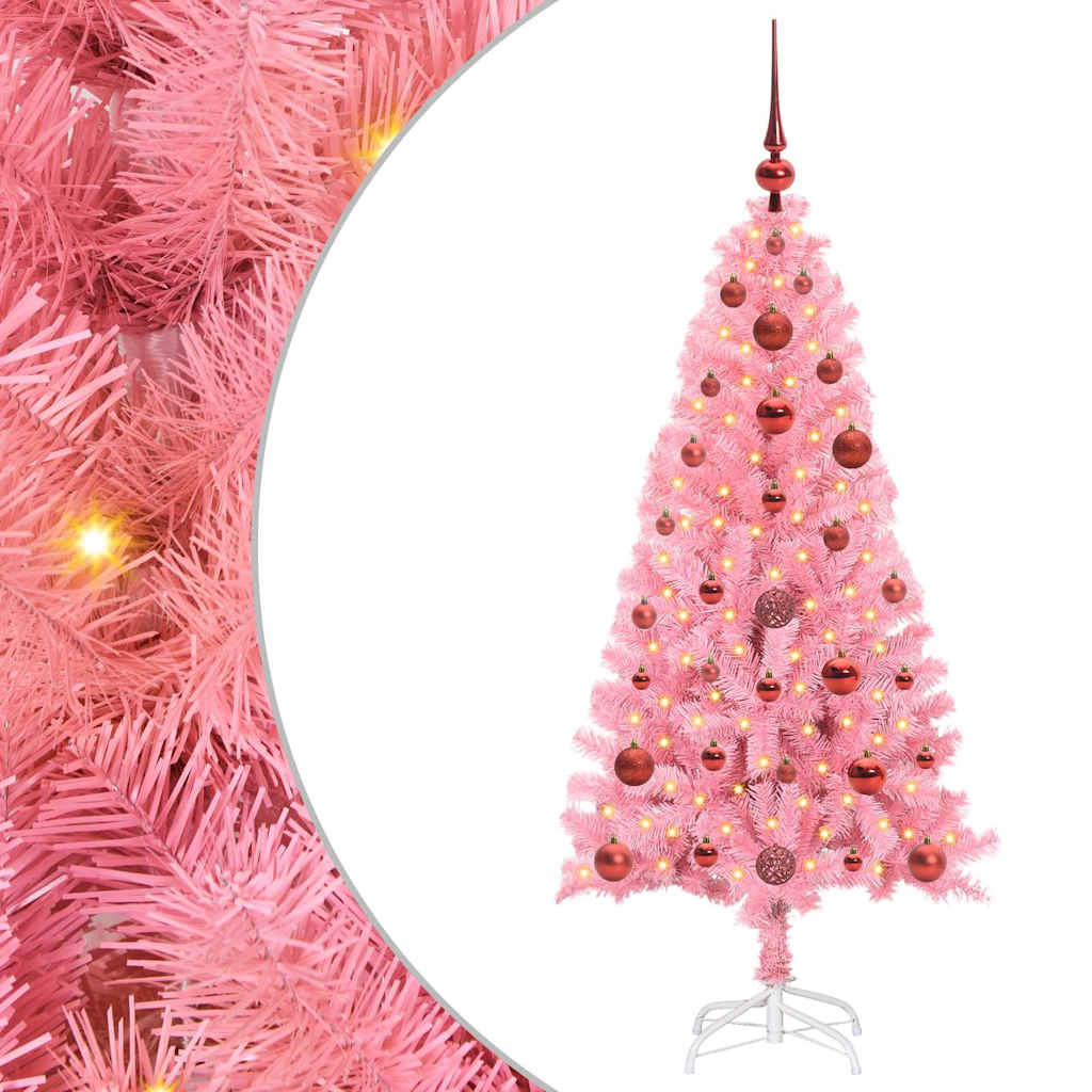 Christmas Tree Pink 120 cm PVC