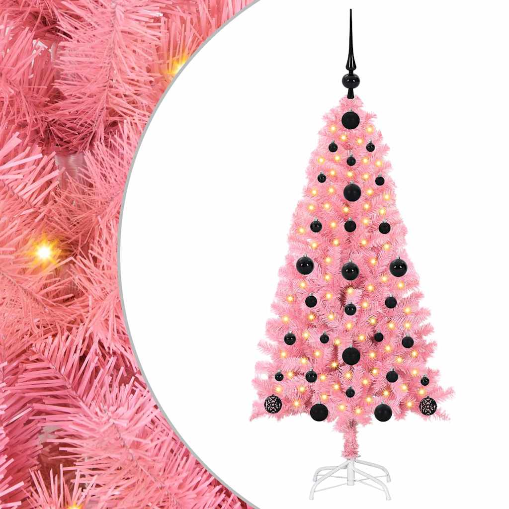 Christmas Tree Pink 120 cm PVC