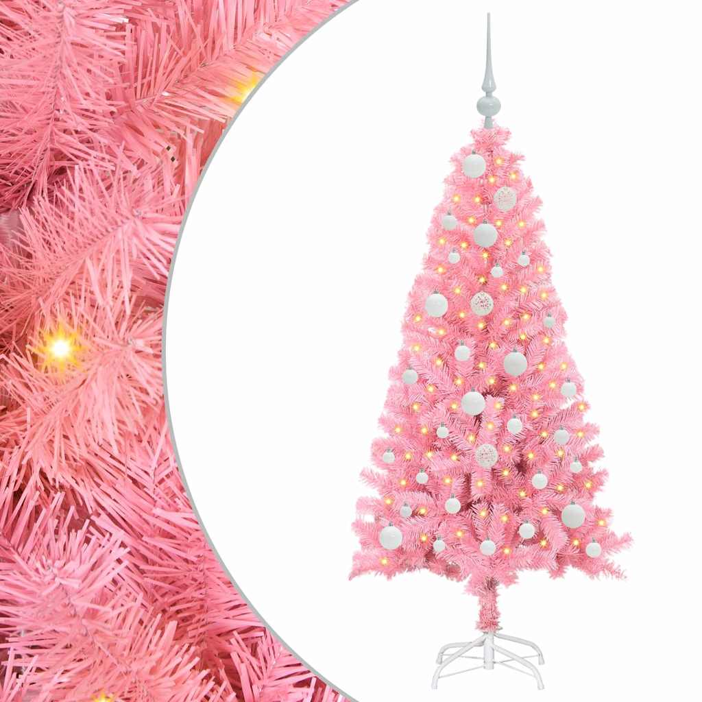 Christmas Tree Pink 120 cm PVC
