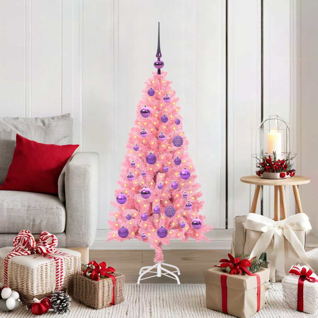 Christmas Tree Pink 120 cm PVC