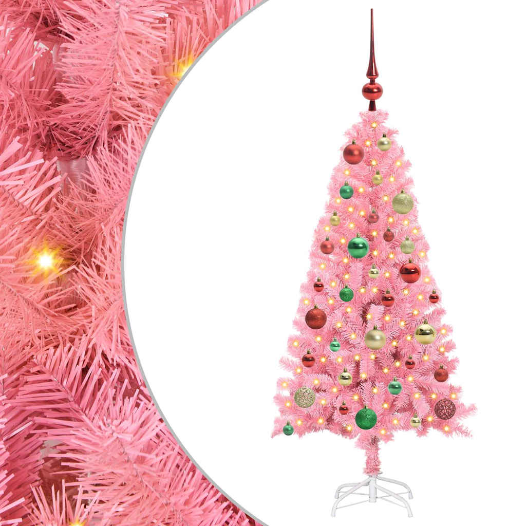 Christmas Tree Pink 120 cm PVC