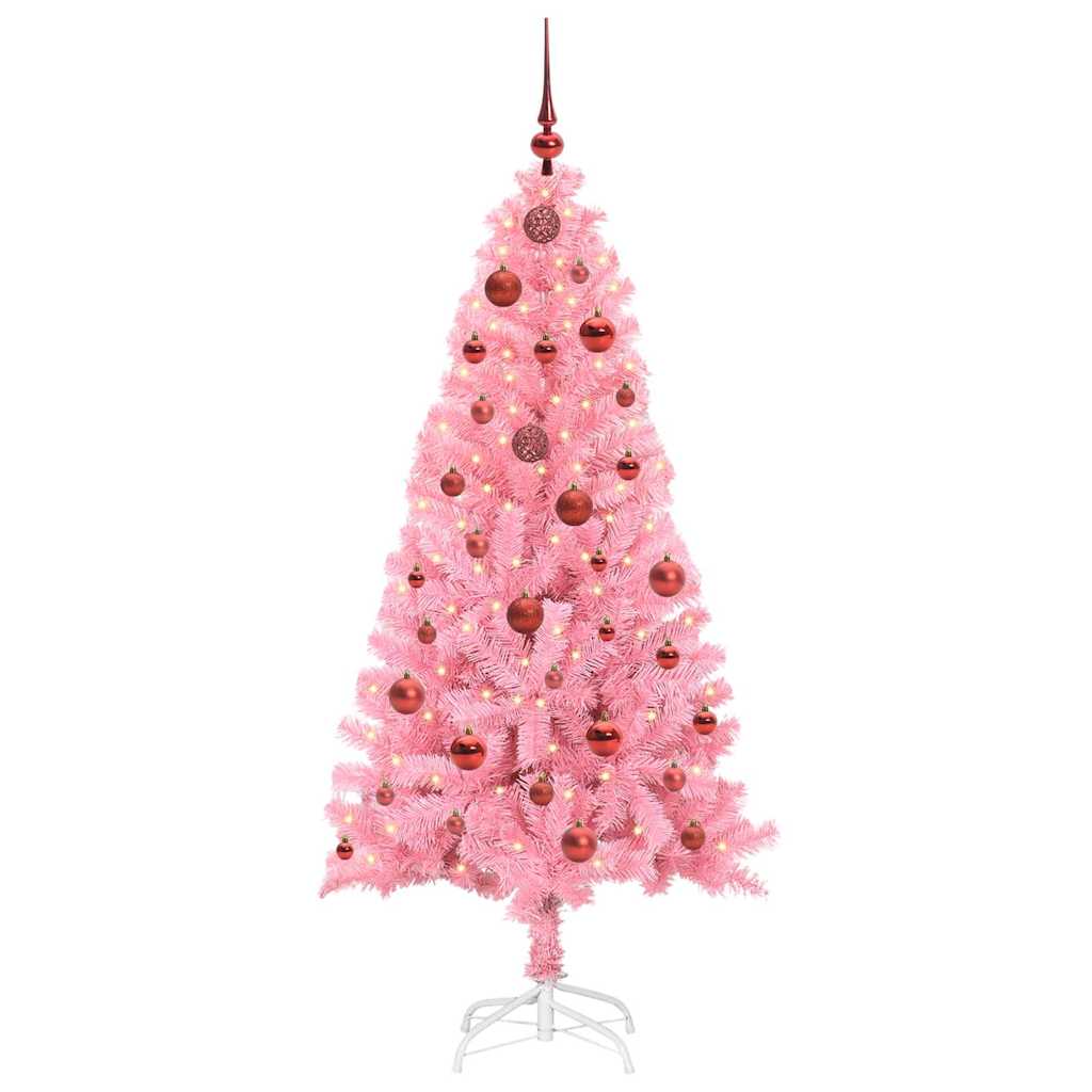Christmas Tree Pink 150 cm PVC