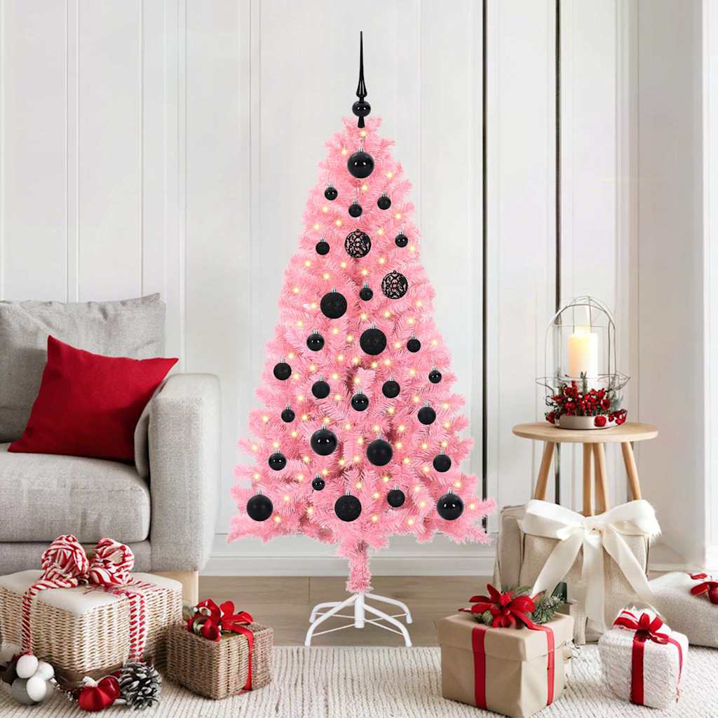 Christmas Tree Pink 150 cm PVC