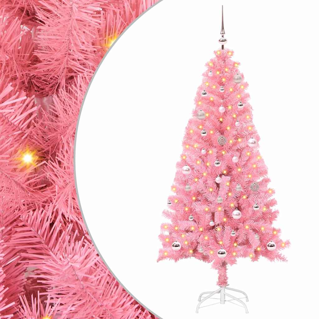 Christmas Tree Pink 150 cm PVC