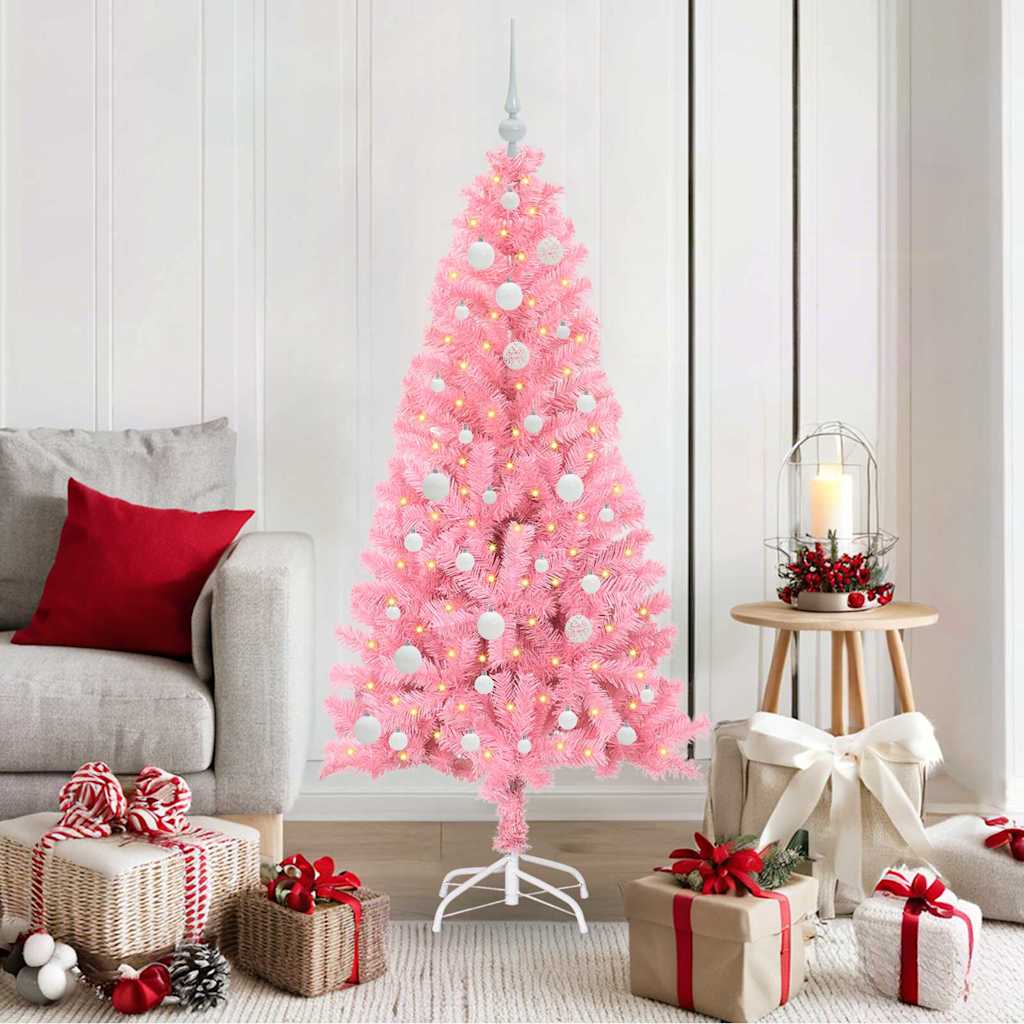 Christmas Tree Pink 150 cm PVC