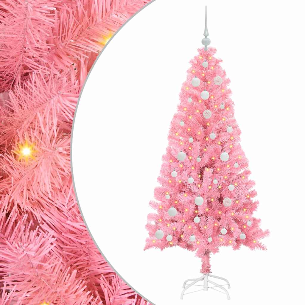 Christmas Tree Pink 150 cm PVC
