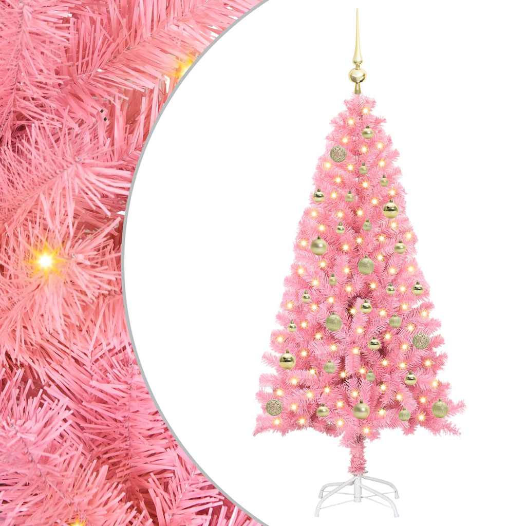 Christmas Tree Pink 150 cm PVC
